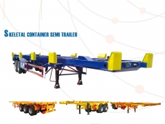 Легкая установка Горячая продажа скелет полуприцеп для 20ft 40-футовый контейнер транспортировка грузовик трейлер