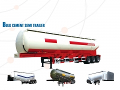 Легкая установка Цемент оптом прицеп с разумной ценой, полуприцеп-цистерна порошка, цемент бак грузовик трейлер